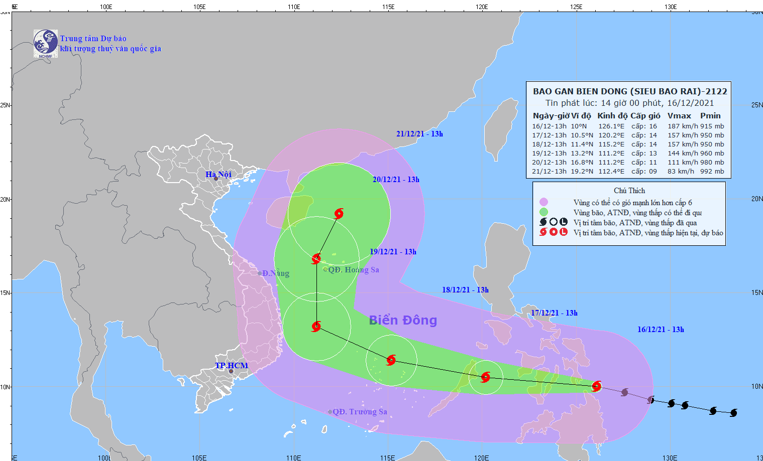 Bão Rai mạnh lên thành siêu bão, gió giật cấp 17 - Ảnh 1.