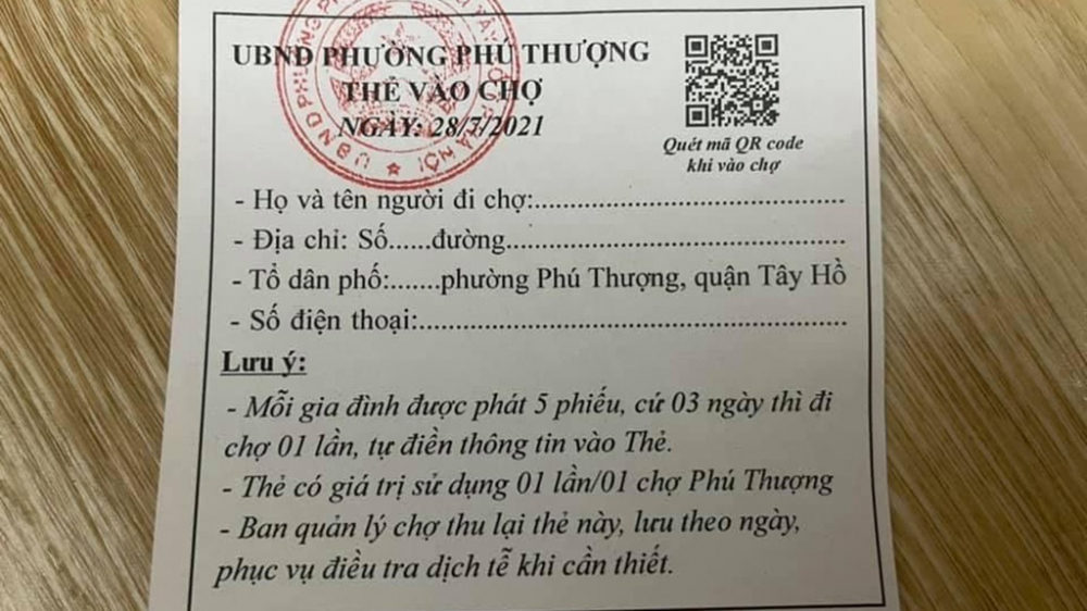 Hà Nội sẽ phát phiếu đi chợ toàn thành phố - Ảnh 1.