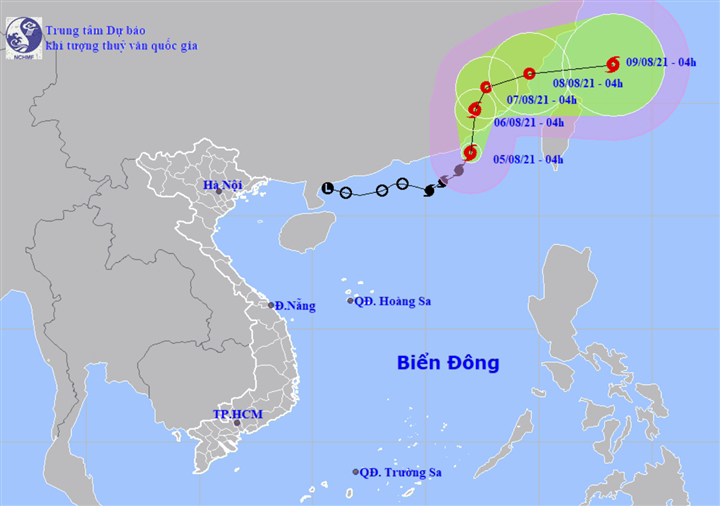 Bão số 4 giật cấp 11, hướng vào đất liền Trung Quốc - Ảnh 1.