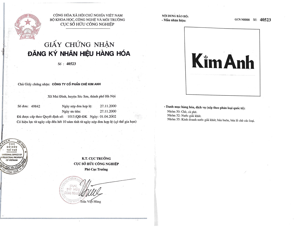 Tổng công ty Chè Việt Nam bị tố vi phạm quyền sở hữu trí tuệ thương hiệu chè Kim Anh - Ảnh 2.