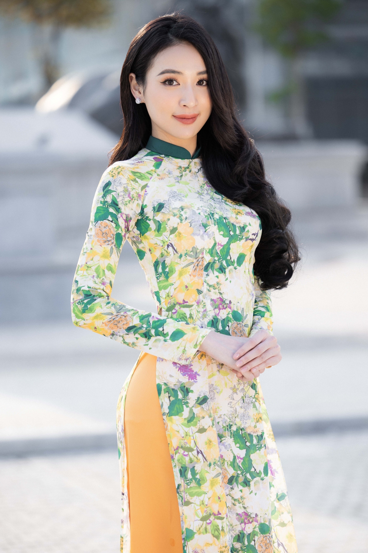 Top 64 Miss World Vietnam 2022 khoe sắc rạng rỡ trong tà áo dài trước thềm chung kết - Ảnh 3.