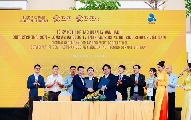 CTCP Thái Sơn Long An và Anabuki NL Việt Nam ký kết hợp tác quản lý vận hành dự án T&T City Millennia.