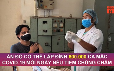 Ấn Độ có thể lập đỉnh 600.000 ca mắc Covid-19 mỗi ngày nếu tiêm chủng chậm