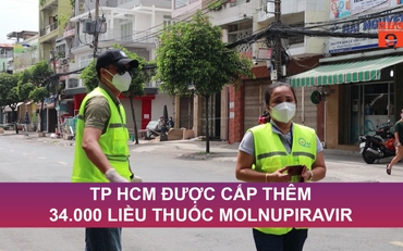 TP HCM được cấp thêm 34.000 liều thuốc Molnupiravir