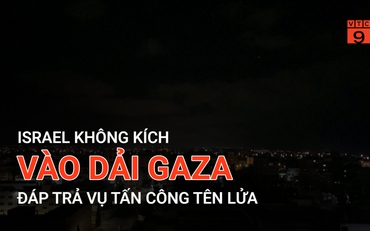 Israel không kích vào dải Gâz đáp trả vụ tấn công tên lửa