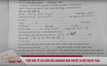 Thêm đơn tố cáo giám đốc Agribank Bình Phước và một người thân