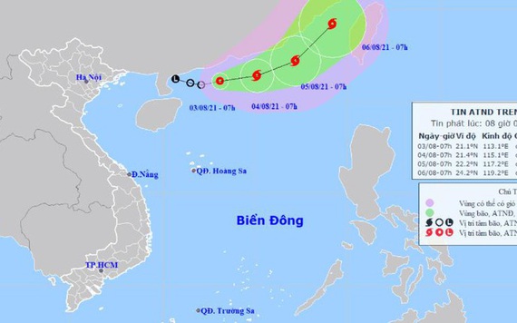 Xuất hiện áp thấp nhiệt đới khả năng mạnh thành bão trên Biển Đông
Thứ