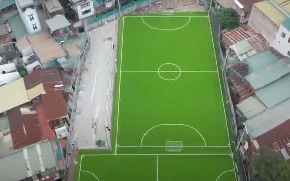Hà Nội: Sân bóng xây dựng trái phép trên đất quy hoạch dự án vành đai 2,5