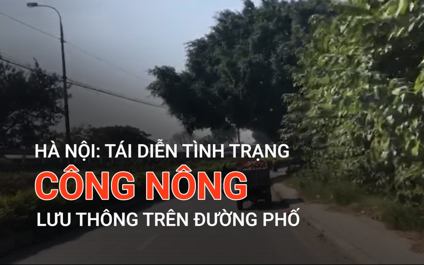 Hà Nội: Tái diễn tình trạng công nông lưu thông trên đường phố