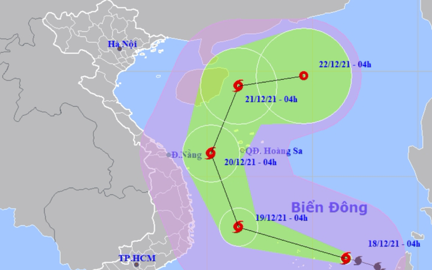 Bão số 9 giật cấp 17 di chuyển nhanh, Trung Bộ mưa lớn từ đêm nay